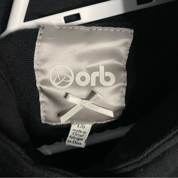 Orb Women's Black Knit Sweater Jacket with Coconut Buttons - Picture 6 of 9